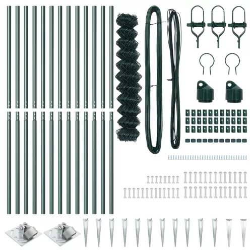  lánckerítés 13 spike állvánnyal 1.2x25m galvanizált acélból