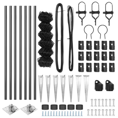  lánc kerítés 7 cölöppel 0.8x10 m horganyzott acél