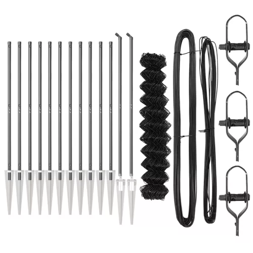  Lánc Link Kerítés 13 Spike Poszttal 1.2x25 m Horganyzott Acél