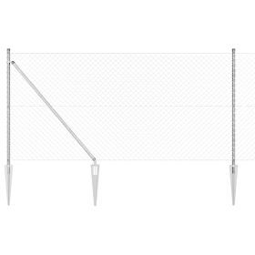    Lánc Kerítés 7 Tüske Oszlop 1.2 x 10 m Galvanizált Acél