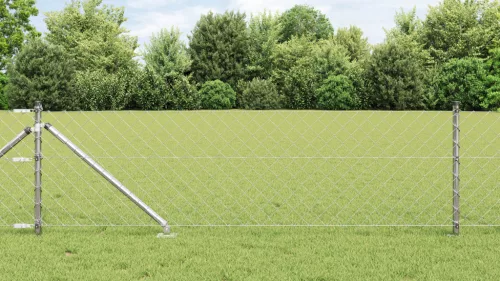  Lánc Kerítés 2 db Cinkezett acél 25 x 0.8 m Strapabíró