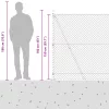  Lánc lánc kerítés 7 flancos oszloppal 1.5x10 m Galvanizált acél