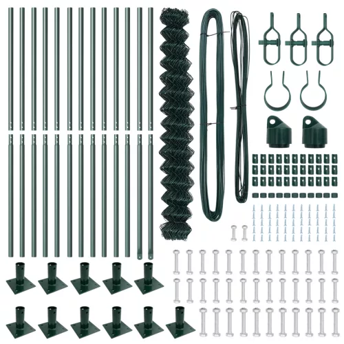  Láncos kerítés 13 Flanged Posttal 1.4x25 m Galvanizált acél