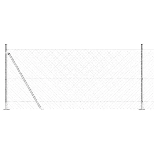  Lánckerítés 2 db Galvanizált Galvanizált acél 25 x 0.8 m Tartós