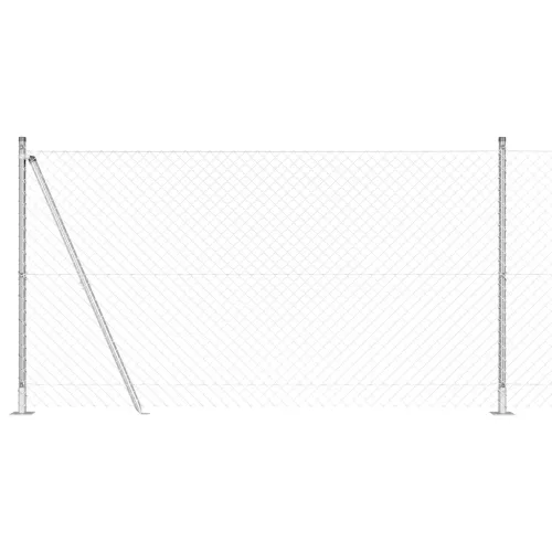  Láncos kerítés 13 Flancos oszloppal 1.2 x 25 m Galvanizált acélból
