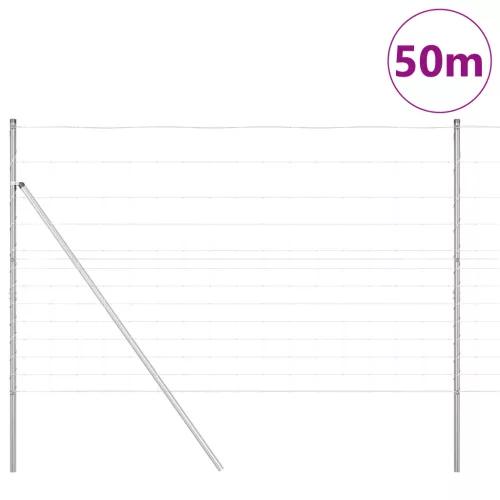  Mezőkerítés 1,5x50 m Horganyzott Acélból