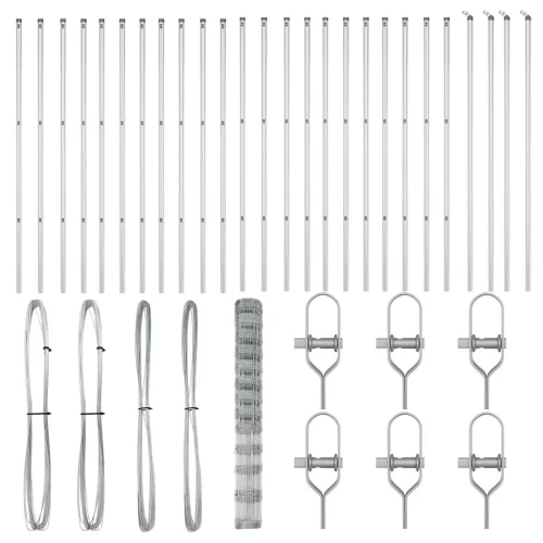 Mezőkerítés 1.5x50 m Horganyzott Acél