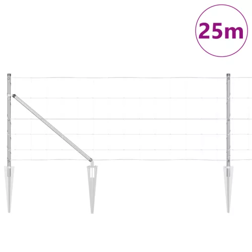  Mezői Kerítés 0.8x25 m Horganyzott Acél
