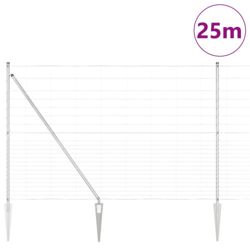  Mező Kerítés 1.6x25 m Horganyzott Acél