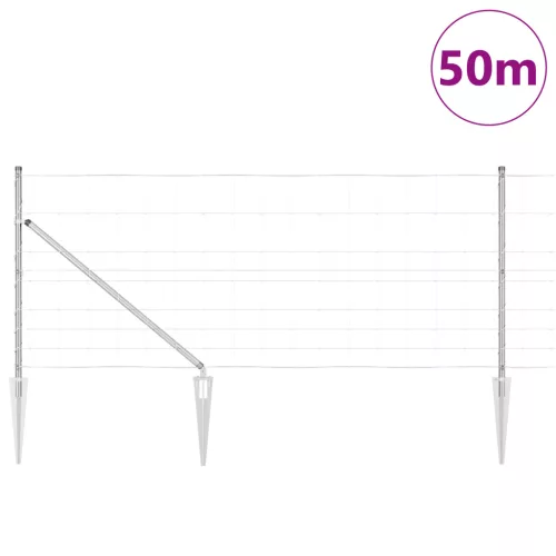  Mező kerítés 1x50 m Horganyzott Acél