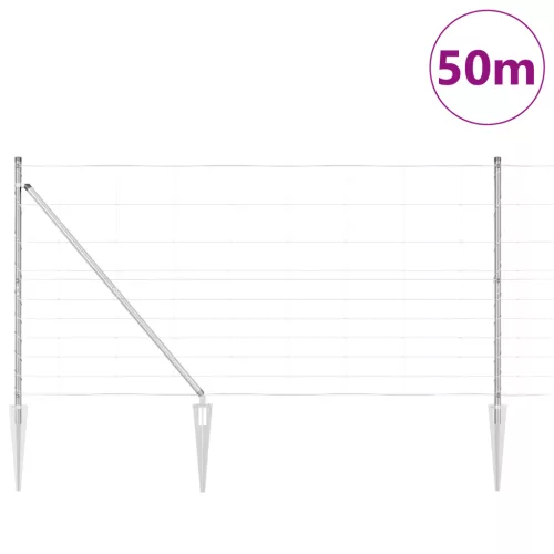  Mezőkerítés 1,2 x 50 m Horganyzott acél