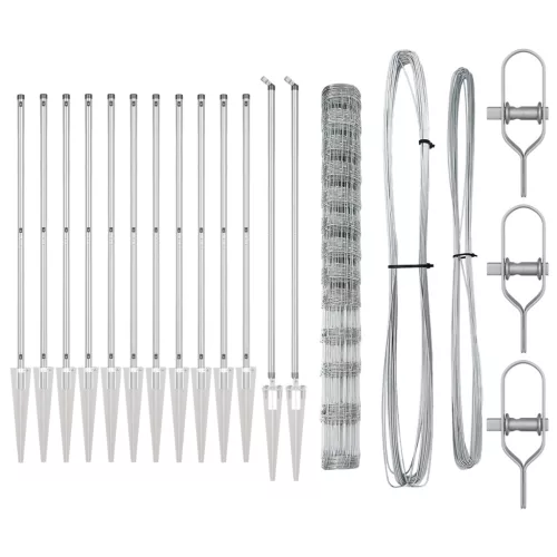  Mező Kerítés 1.5x50 m Horganyzott Acél