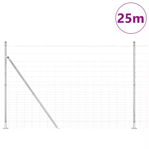  Mező Kerítés 1.6x25 m Horganyzott Acél
