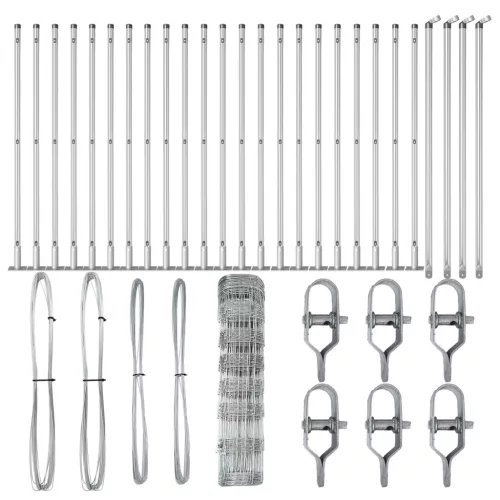  mezőkerítés 0.8x50 m Galvanizált acél