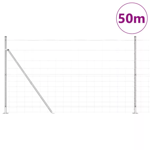  Mező Kerítés 1.4x50 m Horganyzott Acél