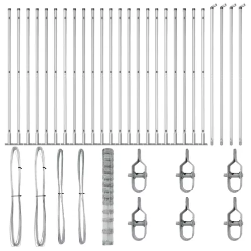  Mező Kerítés 1.5x50 m Galvanizált Acél