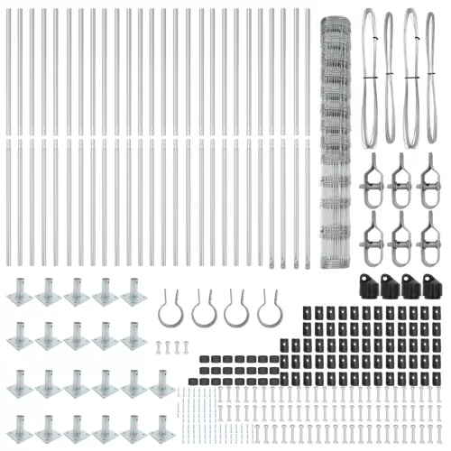  Mező Kerítés 1.5x50 m Galvanizált Acél