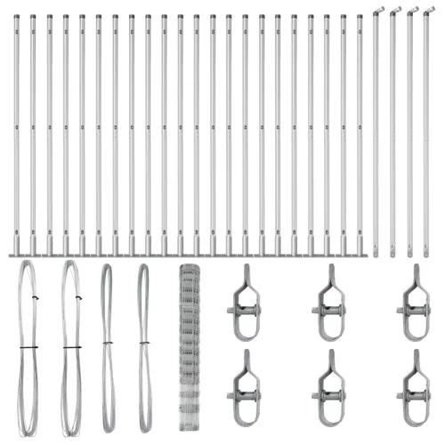  Mező Kerítés 1.6x50 m Horganyzott Acél
