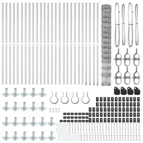  Mező Kerítés 1.6x50 m Horganyzott Acél
