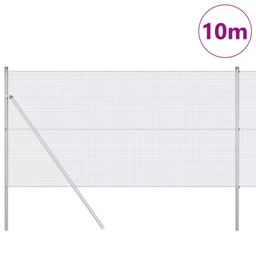  Hegesztett Drótkert 7 Oszloppal 1.2x10 m Galvanizált Acélból