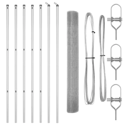  Hegesztett Drótkert 7 Oszloppal 1.2x10 m Galvanizált Acélból
