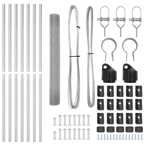  Hegesztett Drótkert 7 Oszloppal 1.2x10 m Galvanizált Acélból