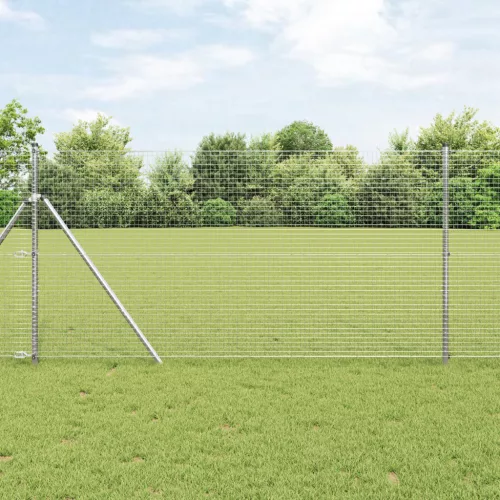  hegesztett drótkerítés 7 oszloppal 1,2x10 m horganyzott acélból