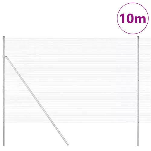  Horganyzott Drótháló Kerítés 7 Oszloppal 1.5x10 m