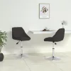  2 db fekete műbőr étkezőszék