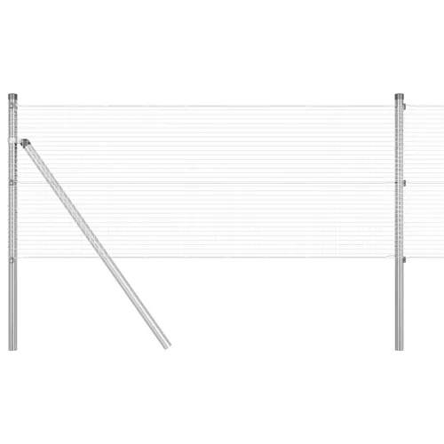  Hegesztett Drótkerítés 13 Oszloppal 0.8x25 m Horganyzott Acél