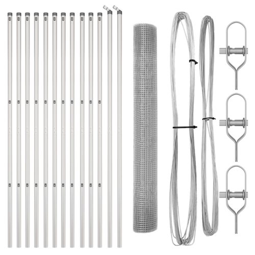  25 m Kerítésoszlop Készlet 2 db Horganyzott acél