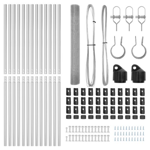  25 m Kerítésoszlop Készlet 2 db Horganyzott acél
