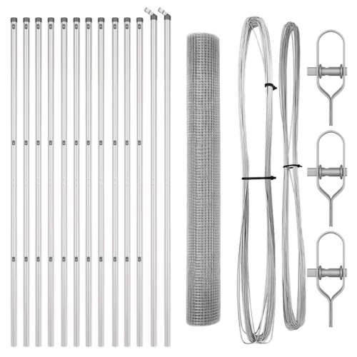  Hegesztett Drótkerítés 13 Postával 1.4x25 m Galvanizált Acél