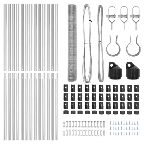 Hegesztett Drótkerítés 13 Postával 1.4x25 m Galvanizált Acél