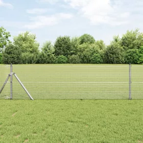    Horganyzott Drótfence 13 Oszloppal 0.5x50 m Horganyzott Acél