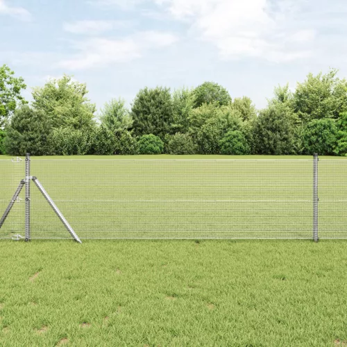  Horganyzott Drótfence 13 Oszloppal 0.5x50 m Horganyzott Acél