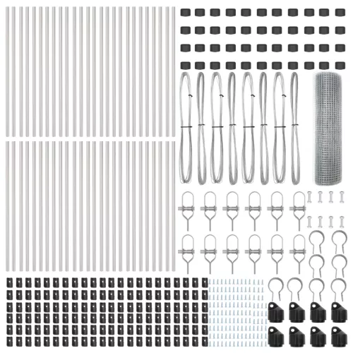  Hegesztett Drótháló Kerítés 13 Oszloppal 0.8x100 m Galvanizált Acélból