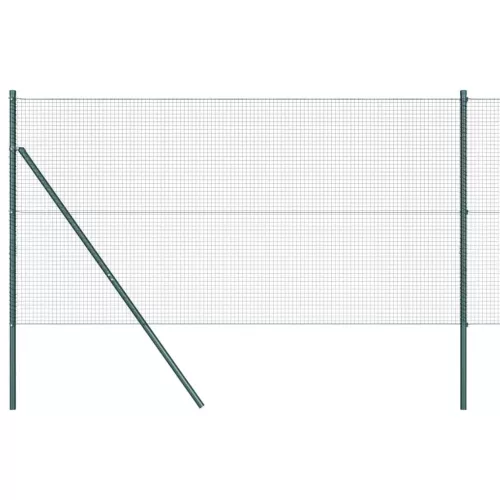  Kerítésoszlop Zöld 10 x 1 m (19 x 19 mm háló) Acél