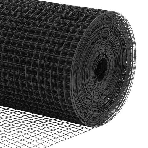  Kerítésoszlop Készlet 2 db Szürke Műanyag, Fém 25 x 0.5 m