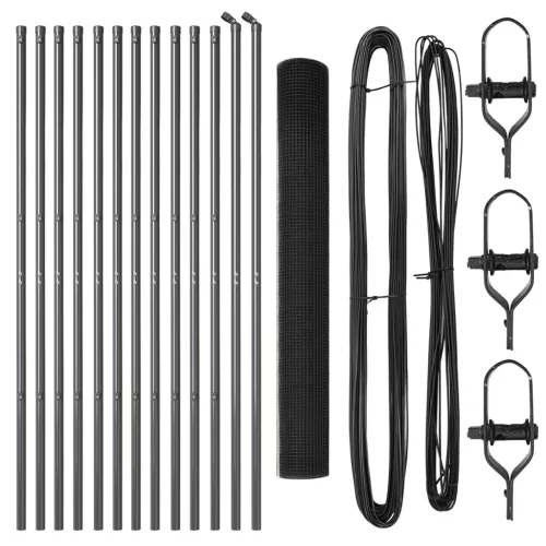  Hegesztett drótkerítés 13 poszttal Szürke 1.2x25 m Acél