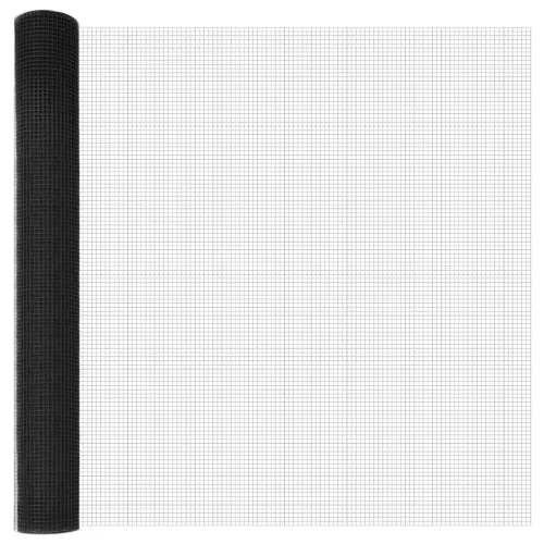  Hegesztett drótkerítés 13 poszttal Szürke 1.2x25 m Acél