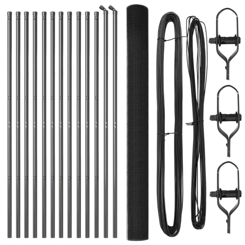  Hegesztett Drótkerítés 13 Poszttal Szürke 1.6x25 m Acél