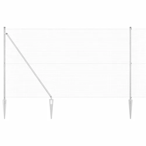  Tüskés Beépített Hegesztett Hálós Kerítés Acél Ezüst Háló