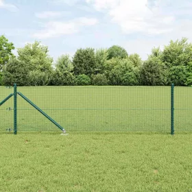    Tüskés Beépített Hegesztett Hálós Kerítés Acél Zöld Háló