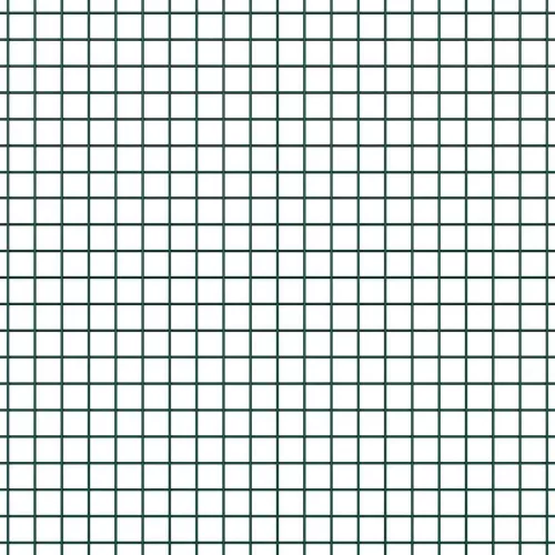  Tüskés Beépített Hegesztett Hálós Kerítés Acél és PVC Zöld Háló