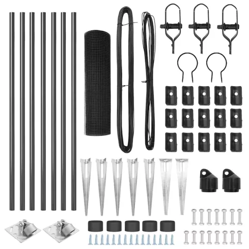  Tüskés Beépített Hegesztett Hálós Kerítés Acél Szürke Háló