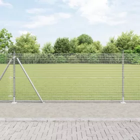    Hegesztett drótháló kerítés 13 felforrasztott oszloppal 1x25 m galvanizált acél