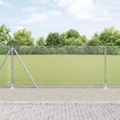  Hegesztett drótháló kerítés 13 felforrasztott oszloppal 1x25 m galvanizált acél