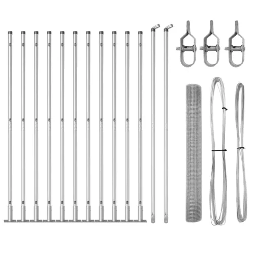  Hegesztett drótháló kerítés 13 felforrasztott oszloppal 1x25 m galvanizált acél