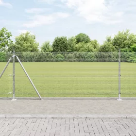    Horganyzott Drótkert 13 Peremes Oszloppal 1x50 m Horganyzott Acél